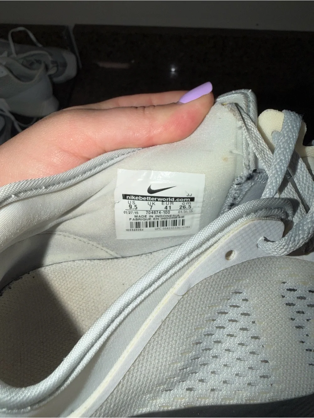 Nike bought worn